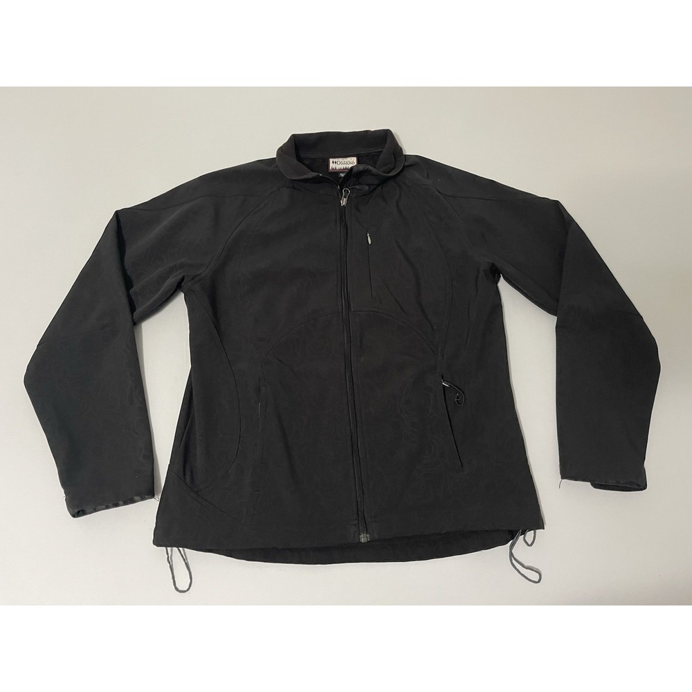 Double Diamond Jacket Womens Medium Black Full Zip Winter‎ Ski Outdoor